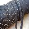 1 Yard Black Hook and Eye Tape Set 1/2'' Spacing on Each Side, Silver Hardware on Cotton Trim